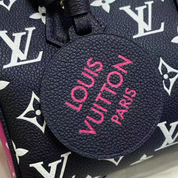 Louis Vuitton Women Speedy Bandouliere 20 Bag Black Printed Embossed Grained Cowhide (5)