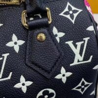 Louis Vuitton Women Speedy Bandouliere 20 Bag Black Printed Embossed Grained Cowhide (11)