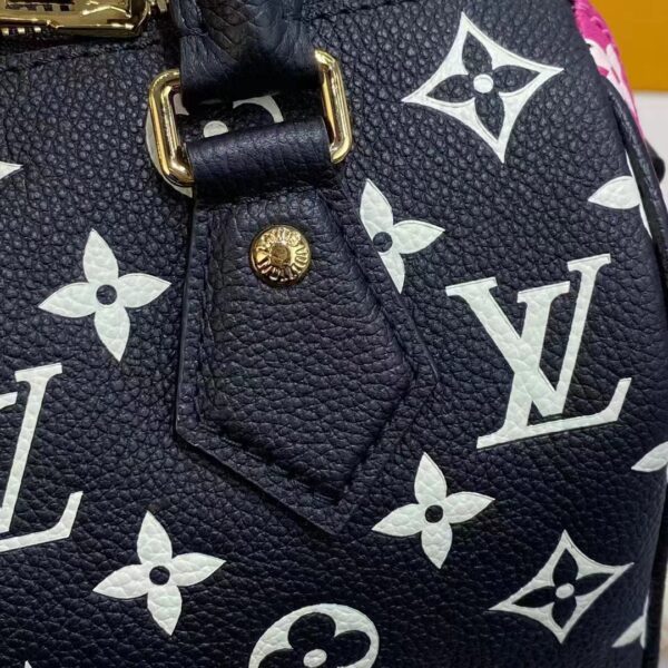 Louis Vuitton Women Speedy Bandouliere 20 Bag Black Printed Embossed Grained Cowhide (7)