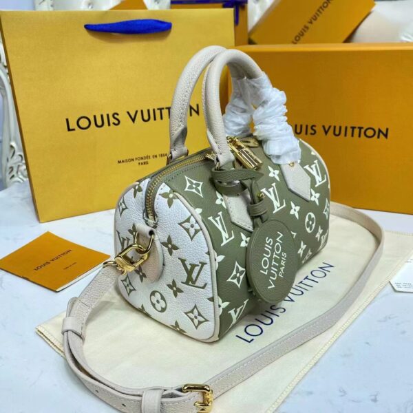 Louis Vuitton Women Speedy Bandouliere 20 Bag Printed Embossed Grained Cowhide Leather (10)