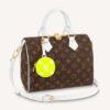 Louis Vuitton Women Speedy Bandoulière 25 Handbag Monogram Coated Canvas Cowhide Leather