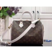 Louis Vuitton Women Speedy Bandoulière 25 Handbag Monogram Coated Canvas Cowhide Leather (1)