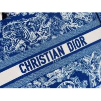 Dior Unisex CD Large Book Tote Fluorescent Blue Toile De Jouy Transparent Canvas (11)