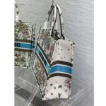 Dior Unisex CD Large Book Tote Latte Multicolor D-Constellation Embroidery - Image 5