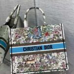 Dior Unisex CD Large Book Tote Latte Multicolor D-Constellation Embroidery - Image 2