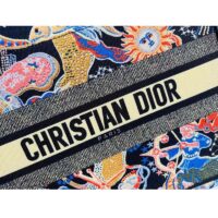 Dior Unisex CD Medium Book Tote Black Multicolor Dior Zodiac Fantastico Embroidery (9)