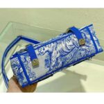 Dior Unisex CD Small Diorcamp Bag Transparent Canvas Fluorescent Blue Toile De Jouy - immagine 5