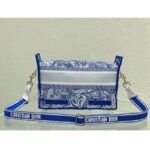 Dior Unisex CD Small Diorcamp Bag Transparent Canvas Fluorescent Blue Toile De Jouy - immagine 3