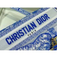 Dior Unisex CD Small Diorcamp Bag Transparent Canvas Fluorescent Blue Toile De Jouy (3)