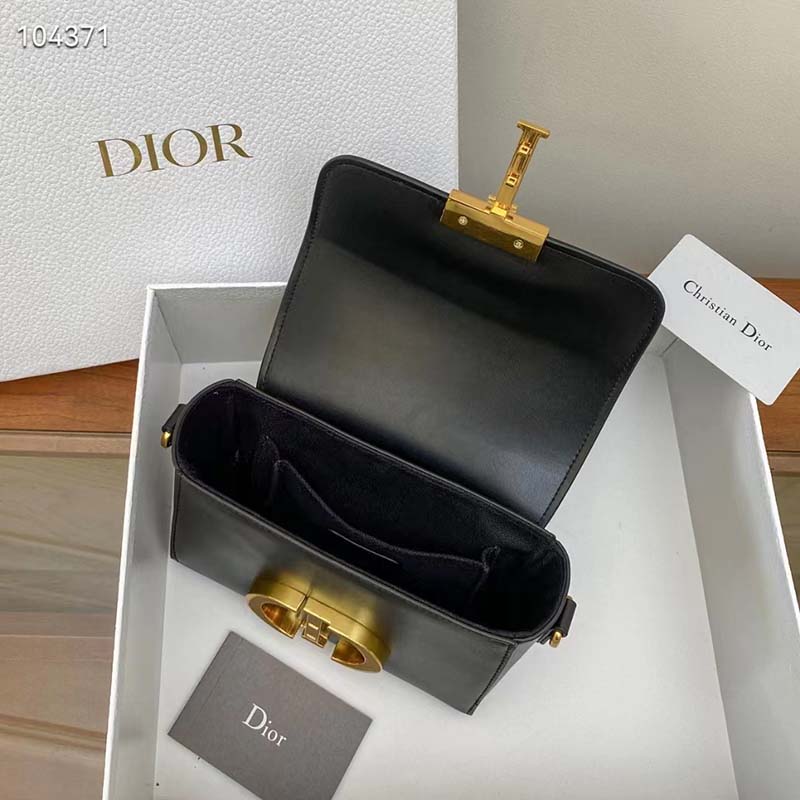 Christian Dior Womens 30 MONTAIGNE BOX BAG Black Leather ref.1006195 - Joli  Closet