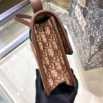 Dior Women CD 30 Montaigne Bag CD Clasp Burgundy Dior Oblique Jacquard - Image 6