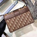 Dior Women CD 30 Montaigne Bag CD Clasp Burgundy Dior Oblique Jacquard - Image 5