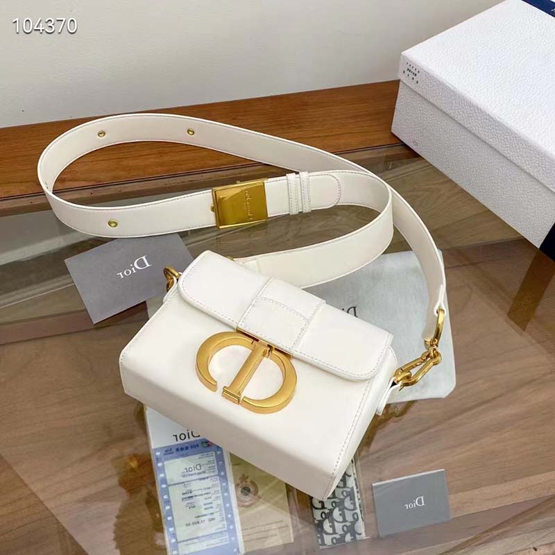 Dior - 30 Montaigne Box Bag Latte Box Calfskin - Women