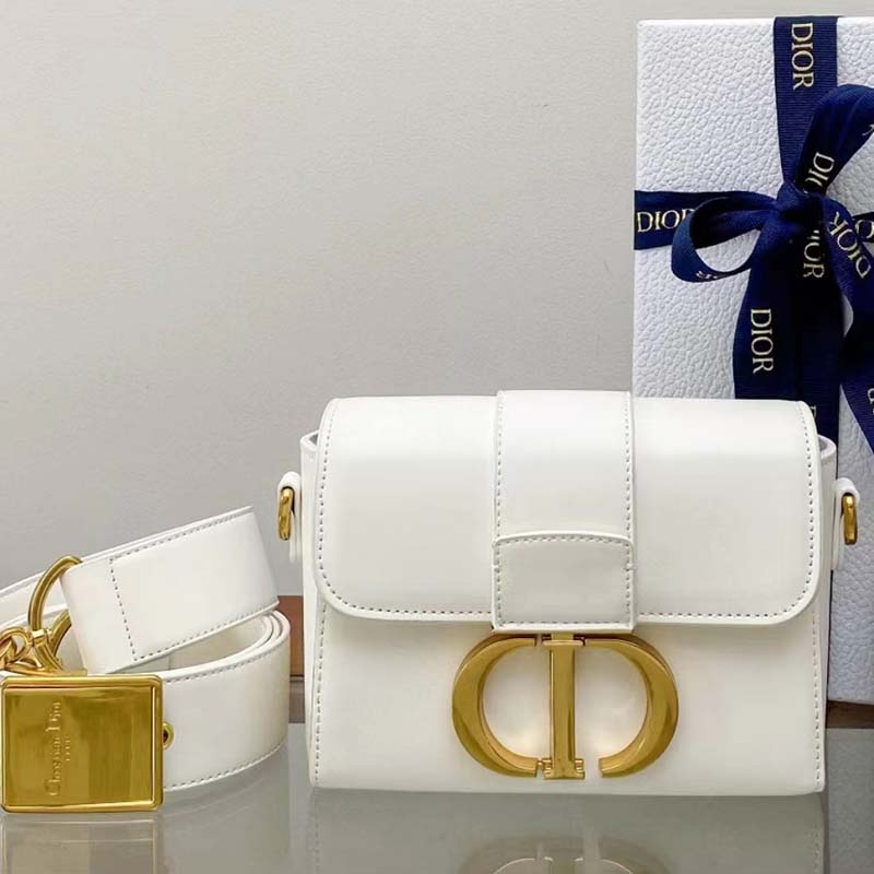 Dior 30 MONTAIGNE BAG Latte Box Calfskin