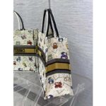 Dior Women CD Large Dior Book Tote Latte Multicolor Dior Pixel Zodiac Embroidery - Image 3