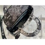 Dior Women CD Medium Lady D-Lite Bag Black Toile De Jouy Zodiac Embroidery - Image 7