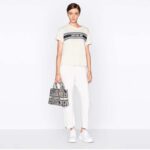 Dior Women CD Medium Lady D-Lite Bag Black Toile De Jouy Zodiac Embroidery - Image 11