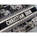 Dior Women CD Medium Lady D-Lite Bag Black Toile De Jouy Zodiac Embroidery - Image 8