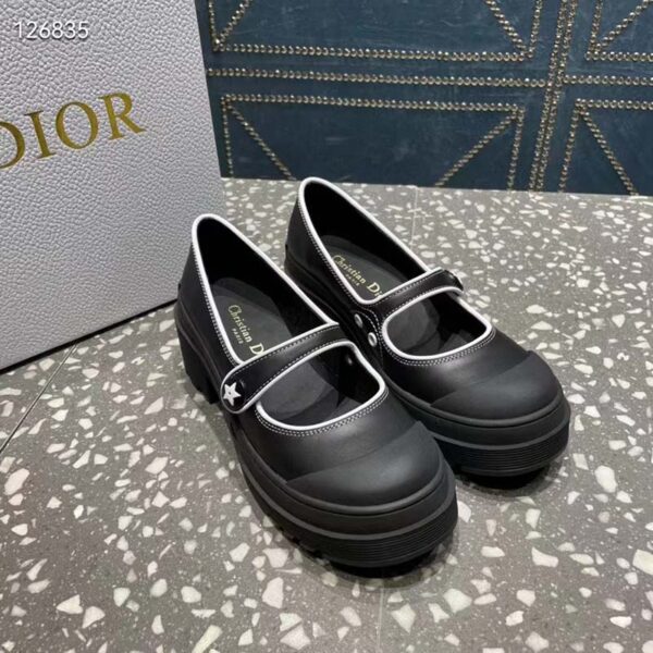 Dior Women CD Shoes D-Doll 2.0 Pump Black Supple Calfskin 3.5 cm Heel (12)