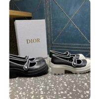 Dior Women CD Shoes D-Doll 2.0 Pump Black White Supple Calfskin 3.5 cm Heel (5)