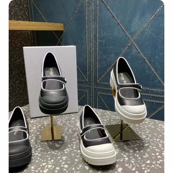 Dior Women CD Shoes D-Doll 2.0 Pump Black Supple Calfskin 3.5 cm Heel (5)