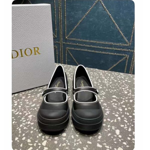 Dior Women CD Shoes D-Doll 2.0 Pump Black Supple Calfskin 3.5 cm Heel (6)
