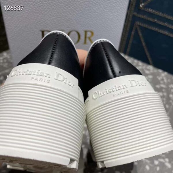 Dior Women CD Shoes D-Doll 2.0 Pump Black White Supple Calfskin 3.5 cm Heel (10)