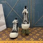 Dior Women CD Shoes D-Rise Ankle Boot Black Technical Fabric Calfskin 11 cm High - Image 6