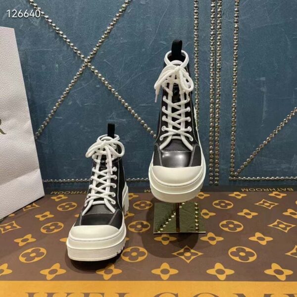 Dior Women CD Shoes D-Rise Ankle Boot Black Technical Fabric Calfskin 11 cm High (10)