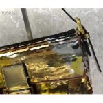Fendi Women Baguette 1997 Gold Colored Leather Sequinned Bag - Image 9