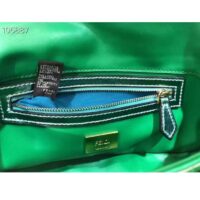 Fendi Women FF Baguette 1997 Green Leather Sequinned Bag (5)
