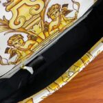 Fendi Women FF Baguette Fendace Quilted White Silk Bag - Image 9