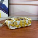 Fendi Women FF Baguette Fendace Quilted White Silk Bag - Image 5