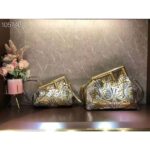 Fendi Women FF Fendi First Medium Fendace Gold-Colored Leather Bag Appliqués - Image 7