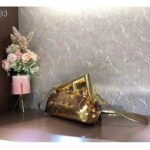 Fendi Women FF First Small Gold Colored Leather Sequinned Bag - Bild 5
