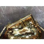 Fendi Women FF First Small Gold Colored Leather Sequinned Bag - Bild 9