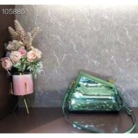 Fendi Women FF First Small Green Sequinned Bag (1)