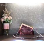 Fendi Women FF First Small Pink Sequinned Bag – Bild 4