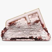 Fendi Women FF First Small Pink Sequinned Bag (4)