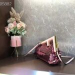 Fendi Women FF First Small Pink Sequinned Bag – Bild 5