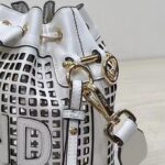Fendi Women Mon Tresor Two-Toned Perforated Leather Mini Bag - Image 7