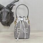 Fendi Women Mon Tresor Two-Toned Perforated Leather Mini Bag - Image 2