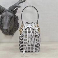 Fendi Women Mon Tresor Two-Toned Perforated Leather Mini Bag (7)