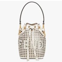 Fendi Women Mon Tresor Two-Toned Perforated Leather Mini Bag (7)