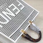 Fendi Women Sunshine Medium White Two-Toned Perforated Leather Shopper - immagine 7