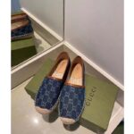 Gucci GG Unisex Jacquard Espadrille Navy Washed Organic GG Jacquard Denim – Bild 5