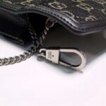 Gucci GG Women Dionysus GG Super Mini Bag Black Ivory GG Denim Jacquard – Bild 10