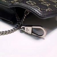 Gucci GG Women Dionysus GG Super Mini Bag Black Ivory GG Denim Jacquard (6)