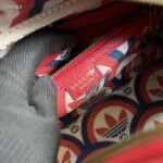 Gucci Unisex Adidas x Gucci Mini Duffle Bag Red Leather Interlocking G - Bild 10