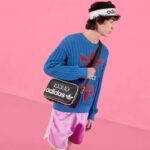 Gucci Unisex Adidas x Gucci Small Shoulder Bag Black Leather Interlocking G - Image 11